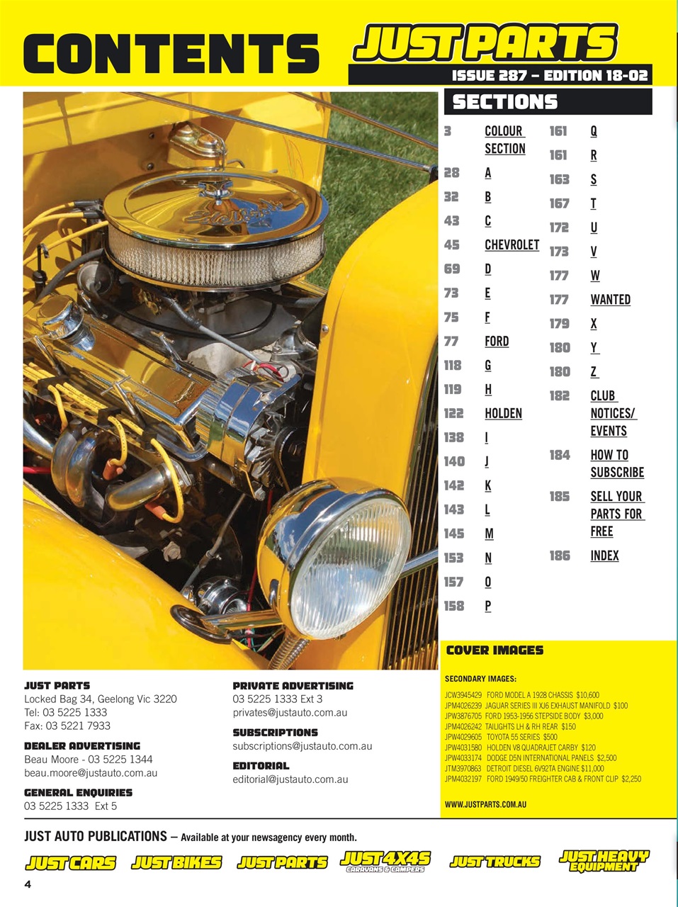 JUST PARTS Preview Pages