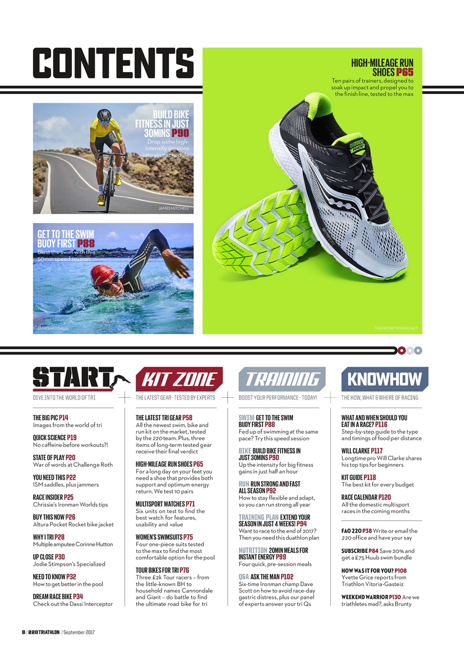 220 Triathlon Magazine Preview Pages