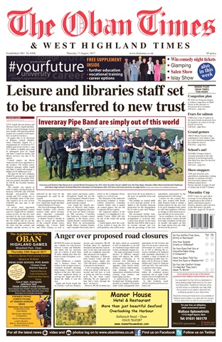 The Oban Times & Lochaber Times issue 17th August 2017