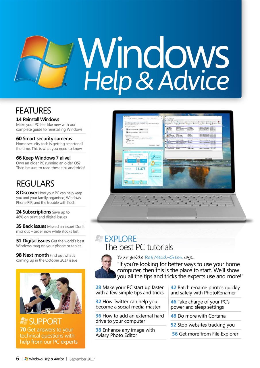 Windows Help & Advice Preview Pages