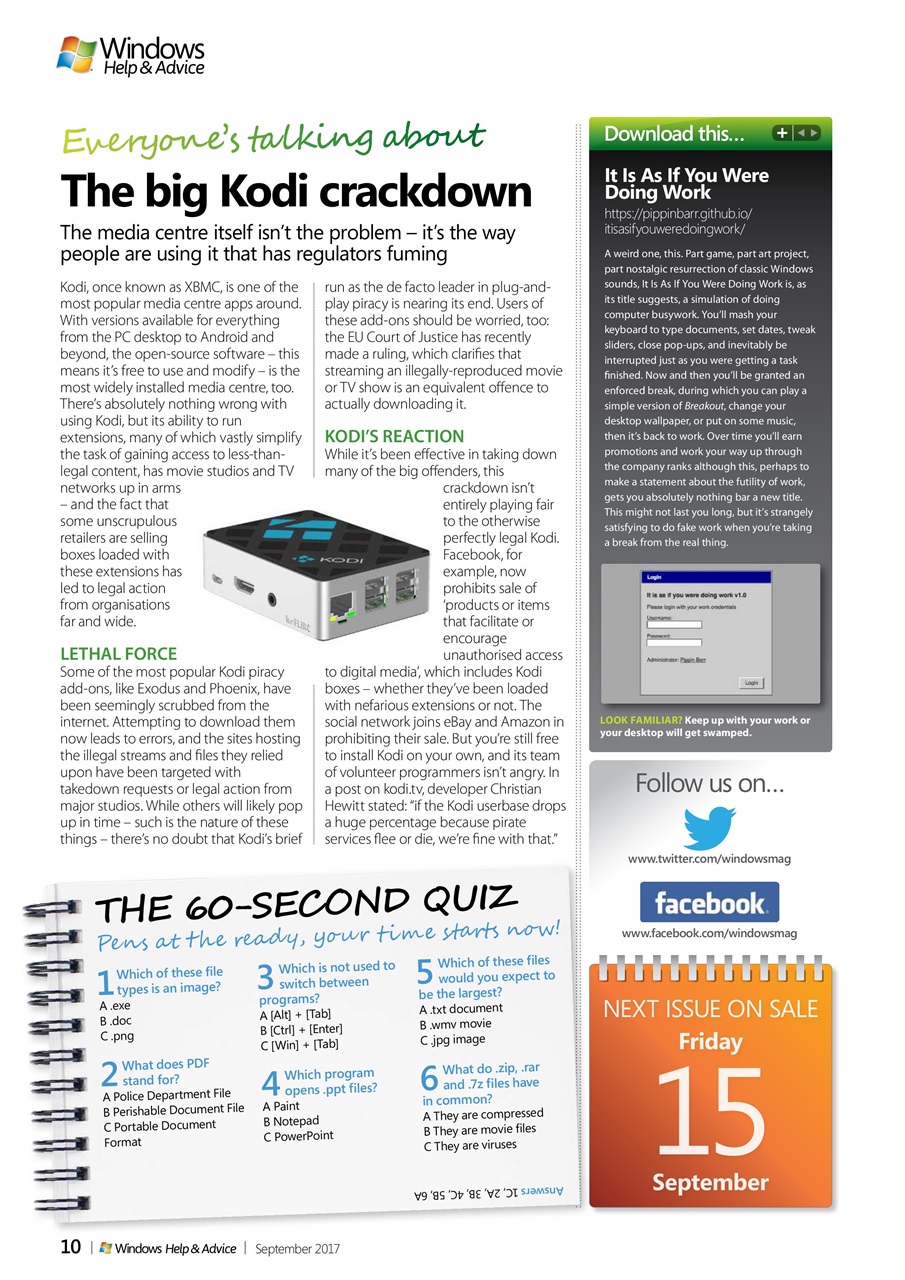 Windows Help & Advice Preview Pages