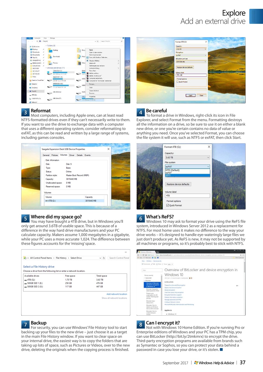 Windows Help & Advice Preview Pages