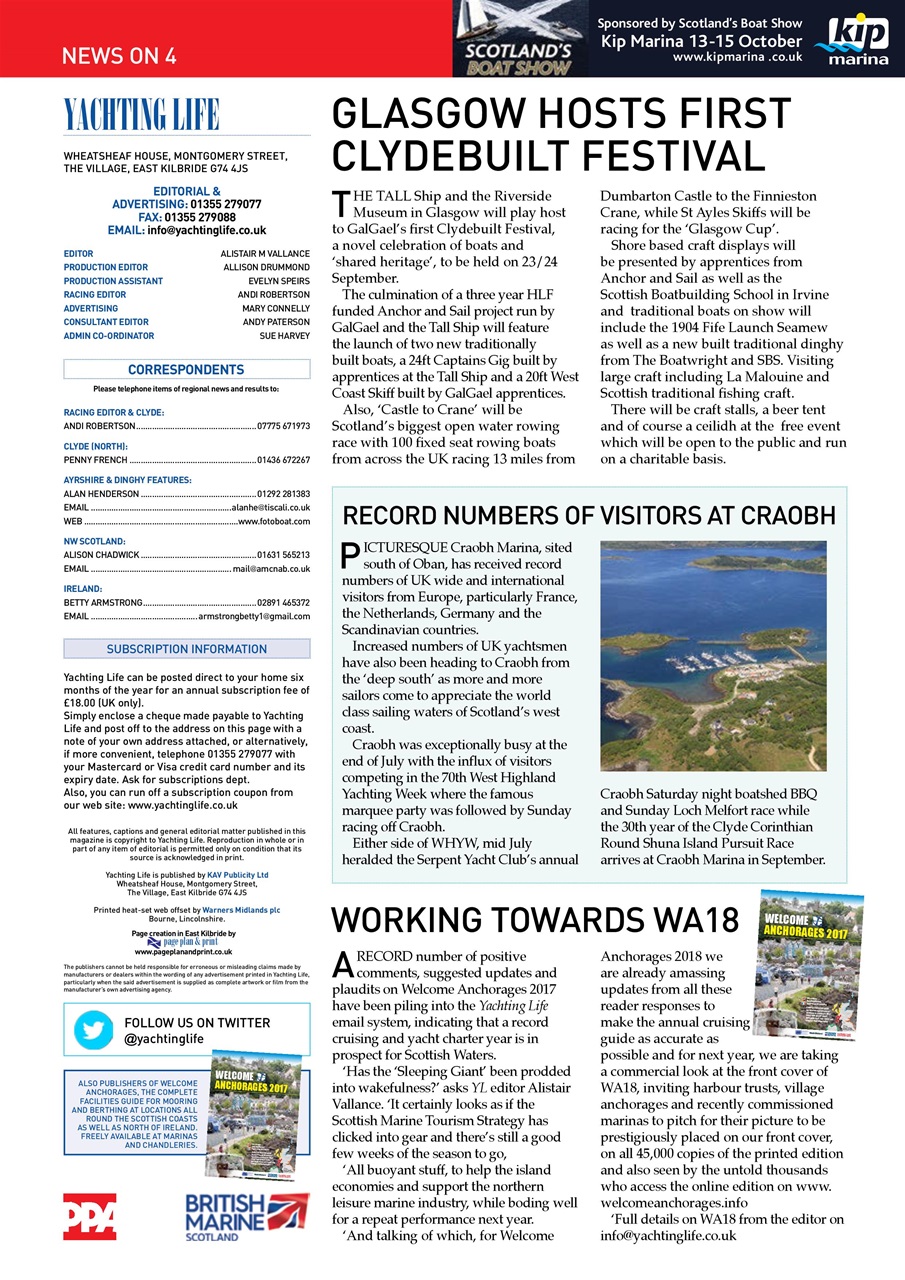 Yachting Life Preview Pages