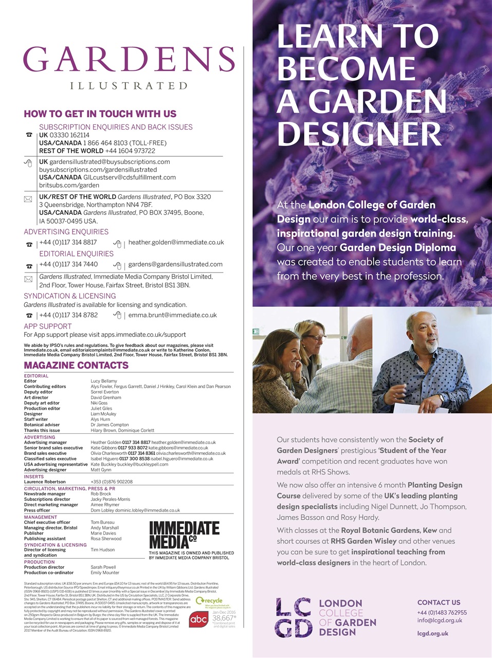 Gardens Illustrated Preview Pages