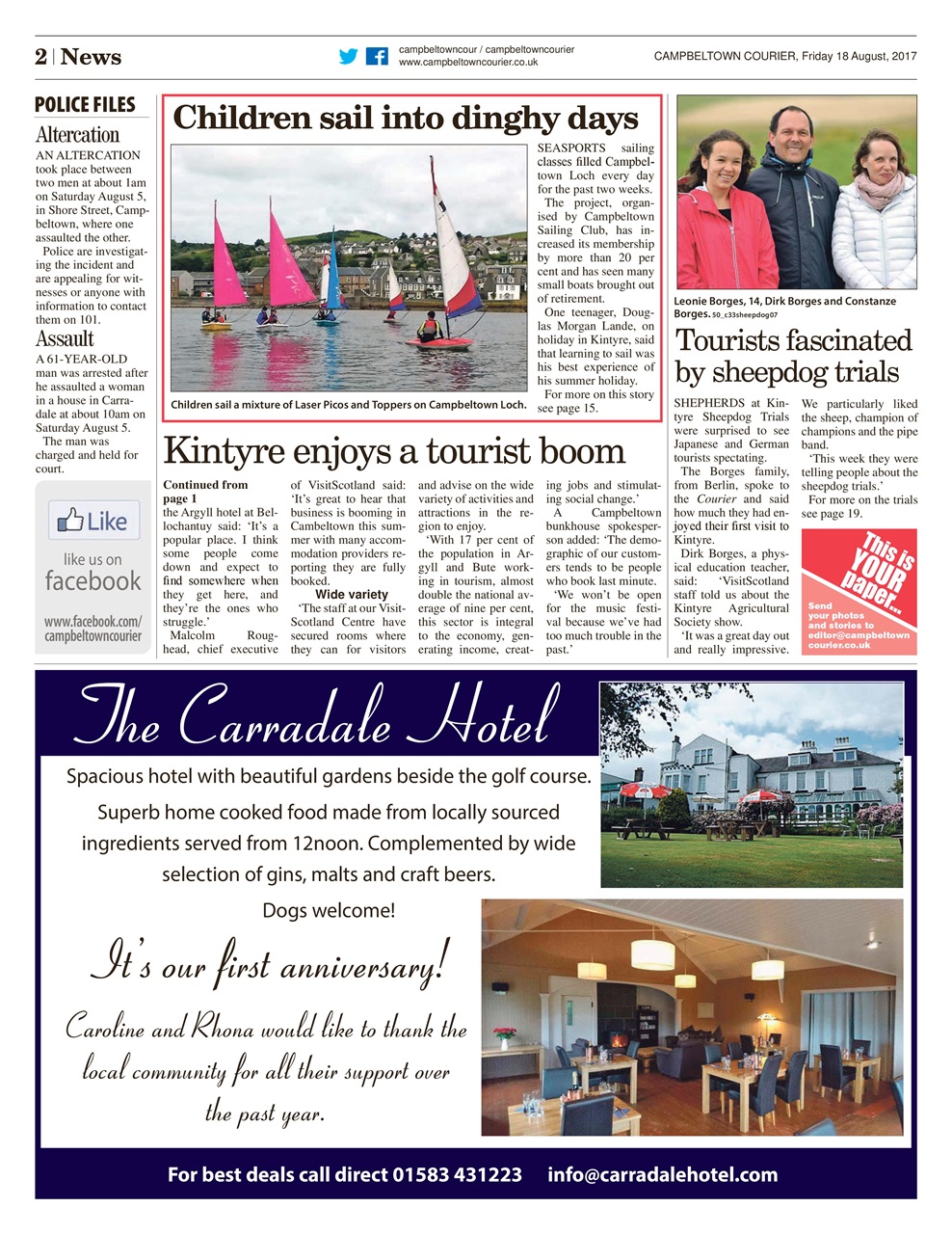 Campbeltown Courier Preview Pages