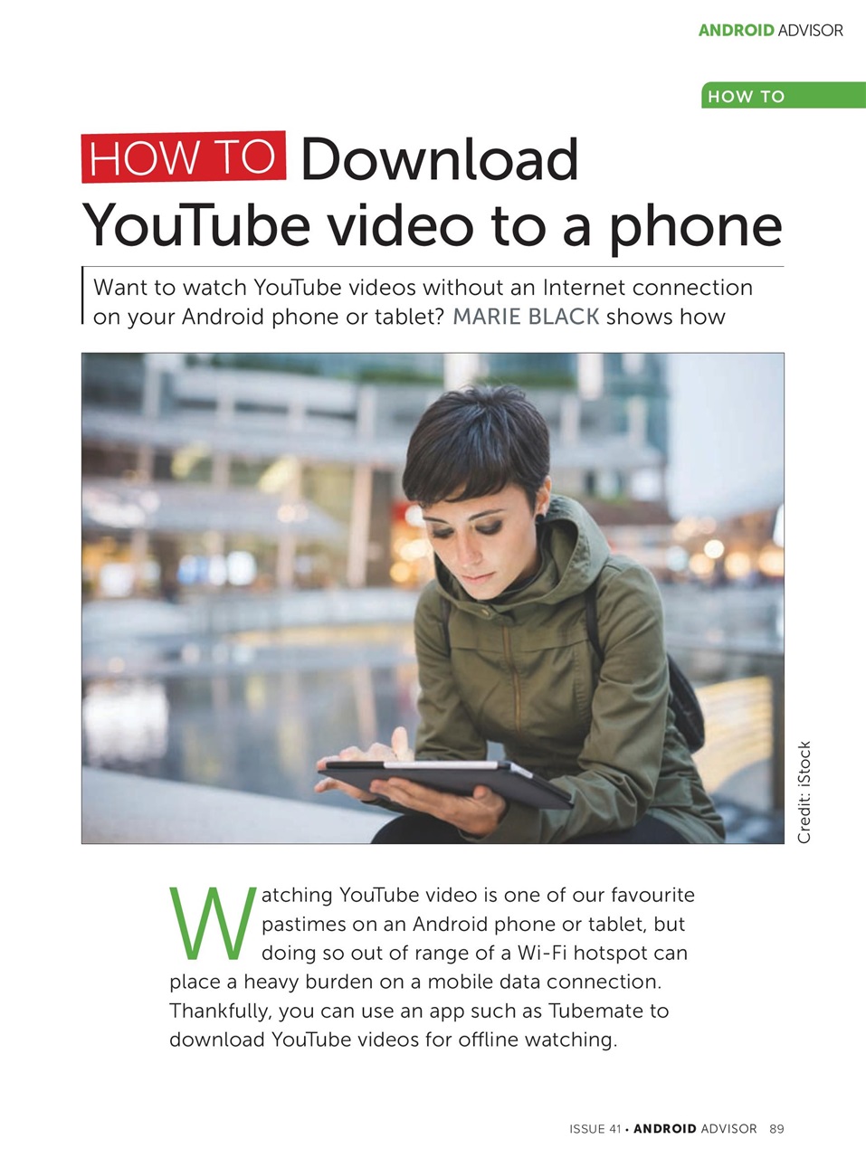 Android Advisor Preview Pages