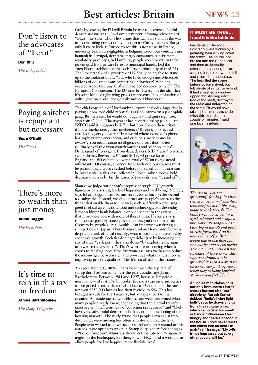 The Week Preview Pages