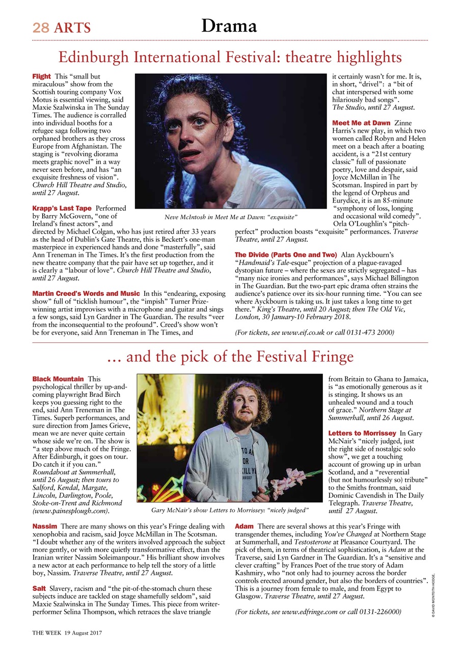 The Week Preview Pages