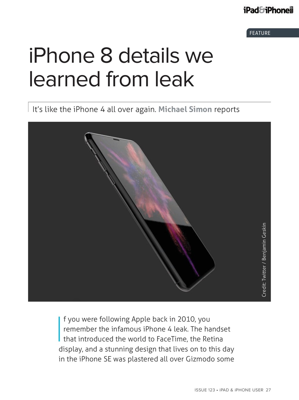 iPad and iPhone User Preview Pages