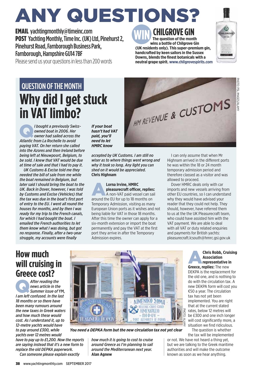 Yachting Monthly Preview Pages
