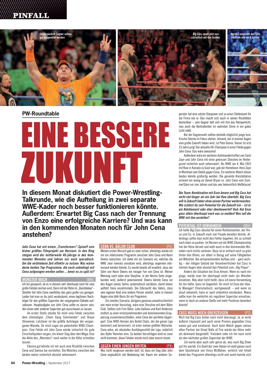 Power-Wrestling Preview Pages