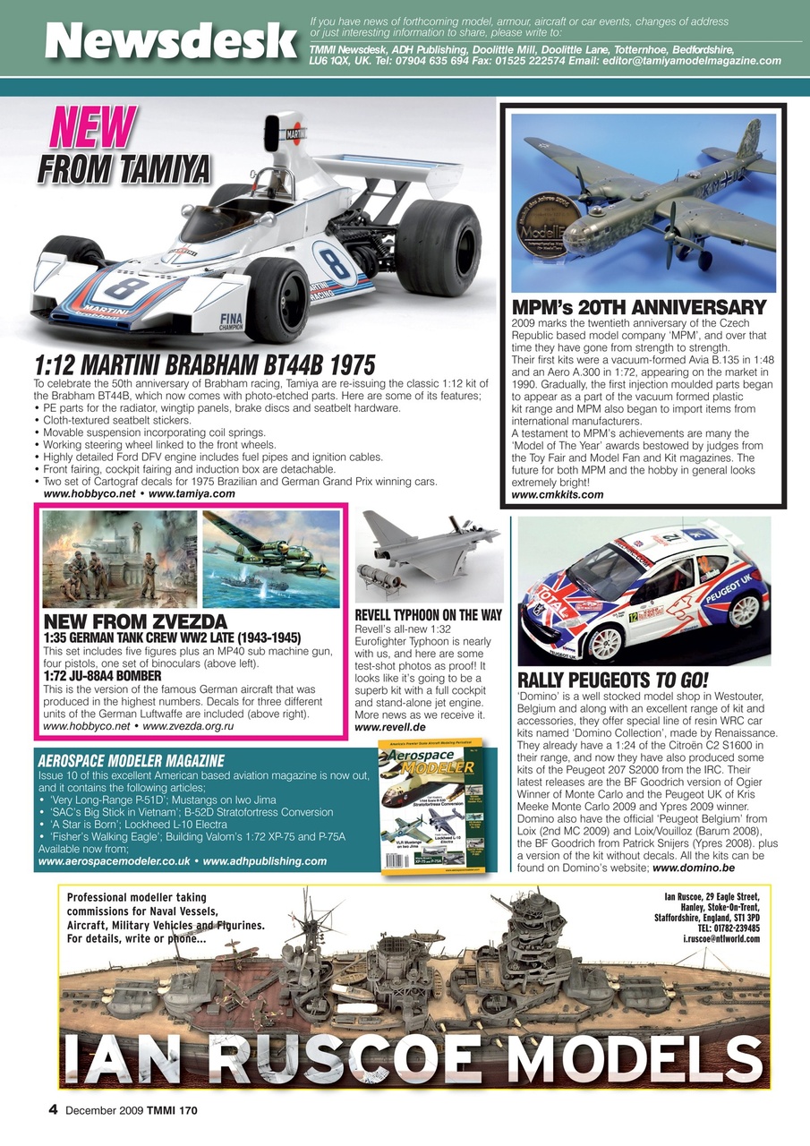 Tamiya Model Magazine Preview Pages