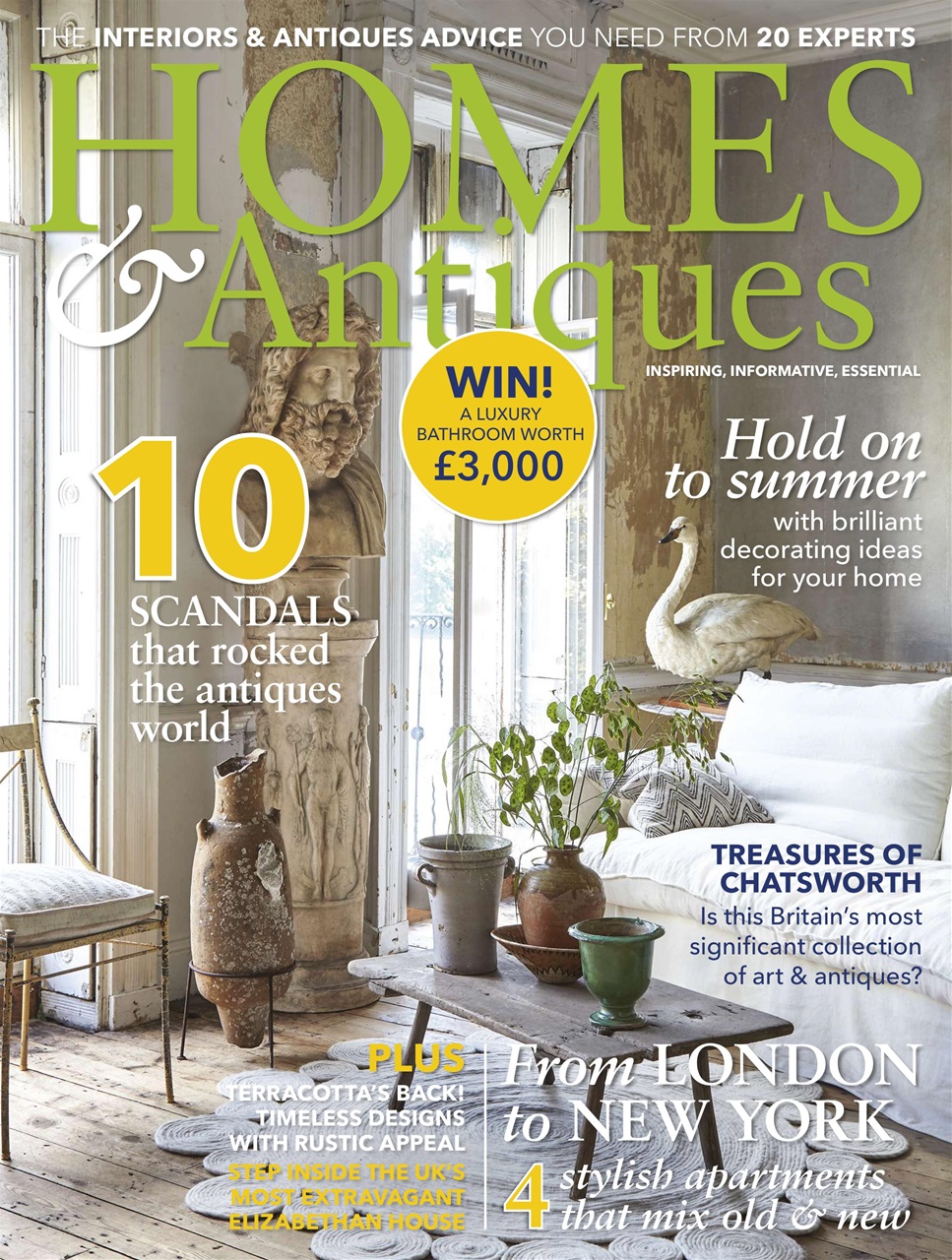 Homes & Antiques Magazine Preview Pages