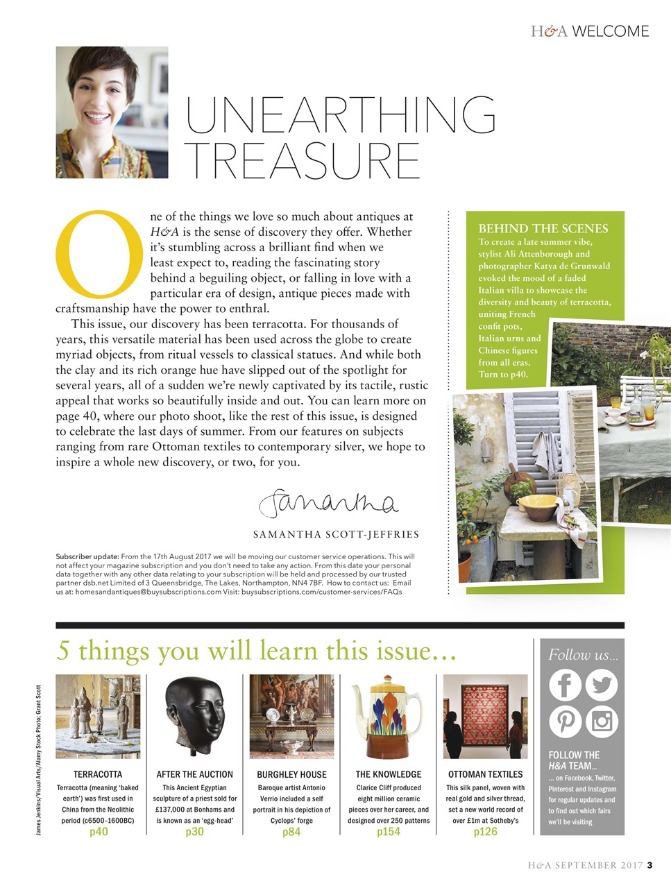 Homes & Antiques Magazine Preview Pages