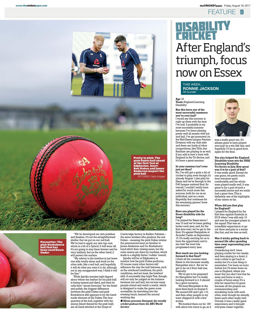 The Cricket Paper Preview Pages