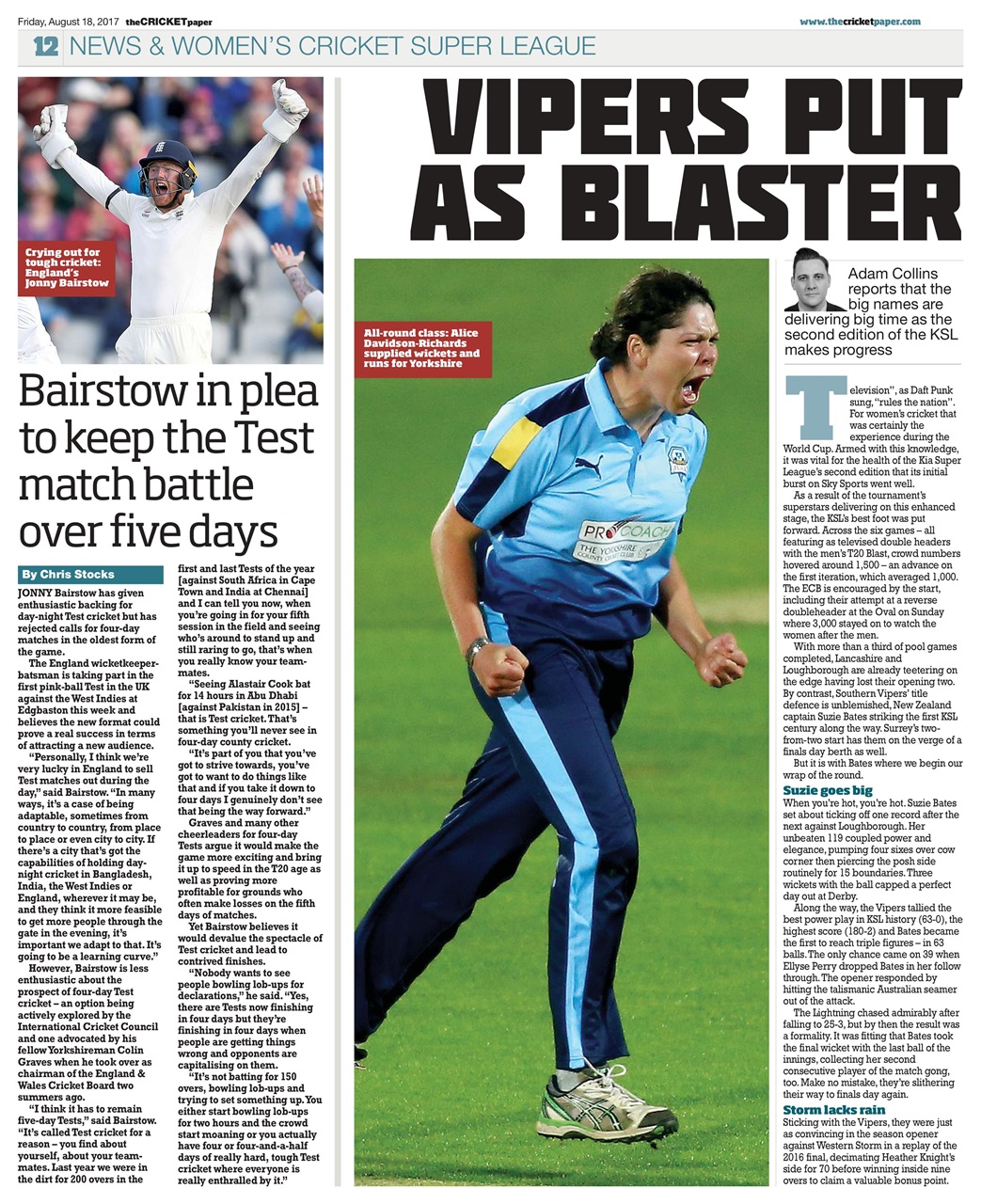 The Cricket Paper Preview Pages