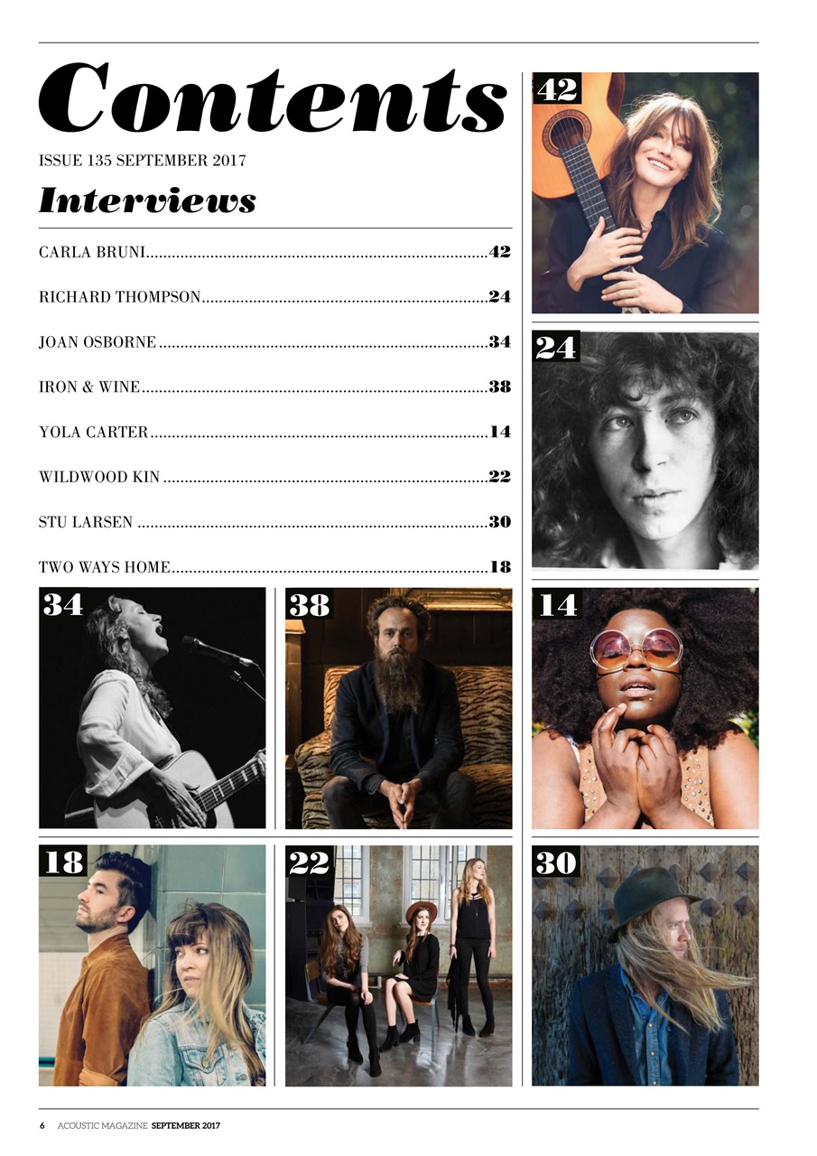 Acoustic Preview Pages