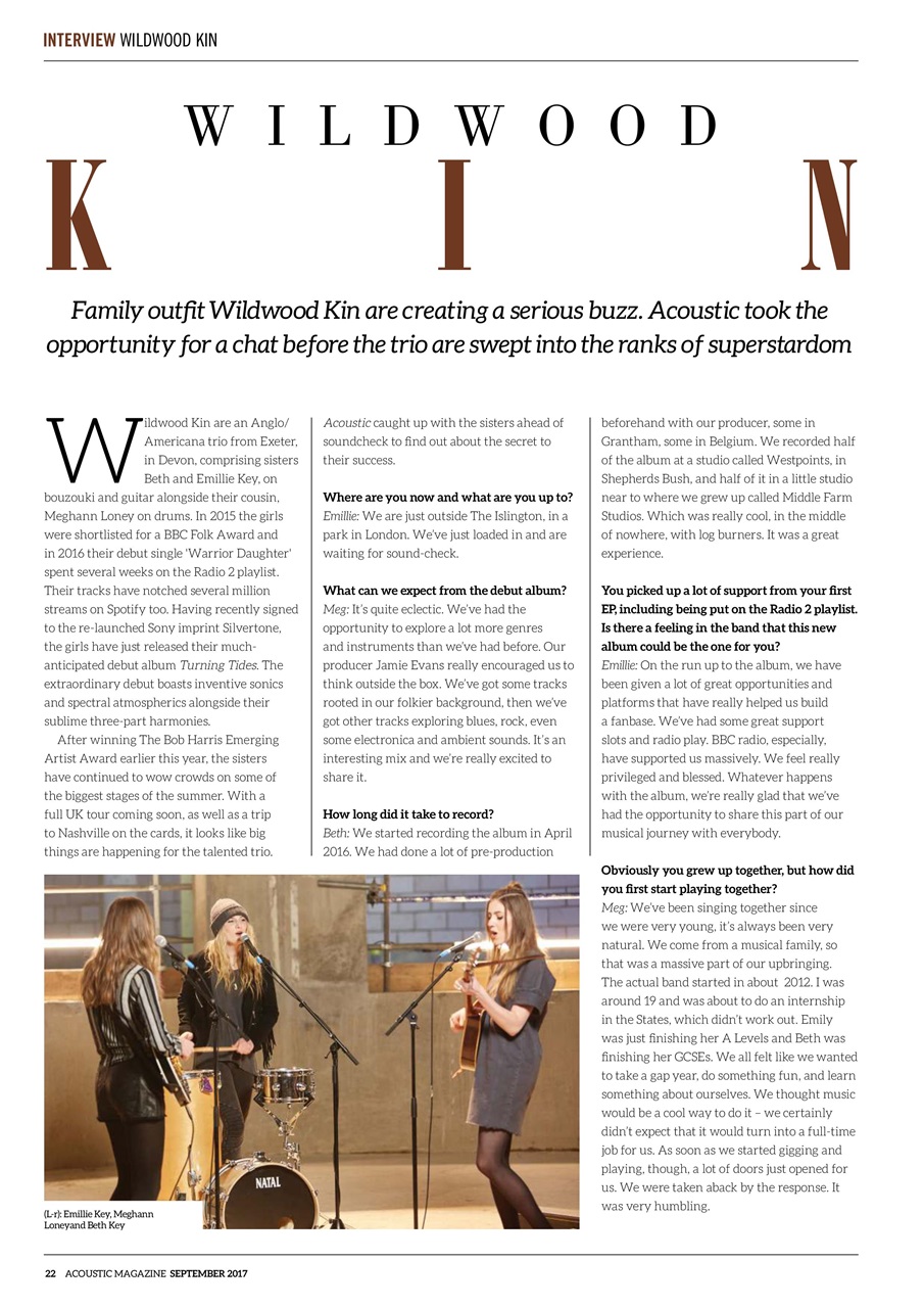 Acoustic Preview Pages