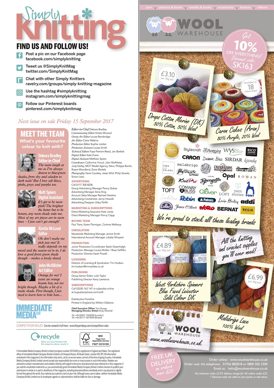 Simply Knitting Preview Pages