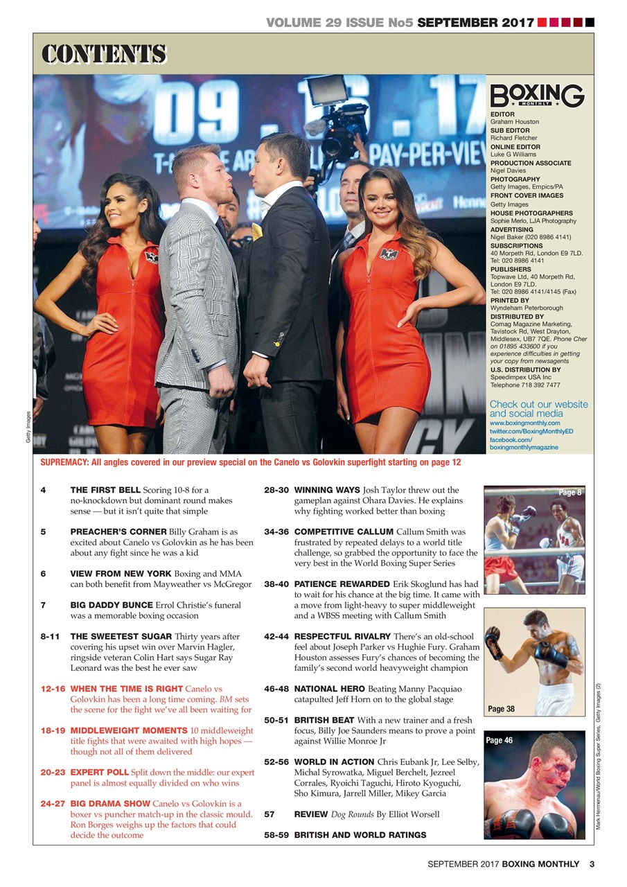 Boxing Monthly Preview Pages