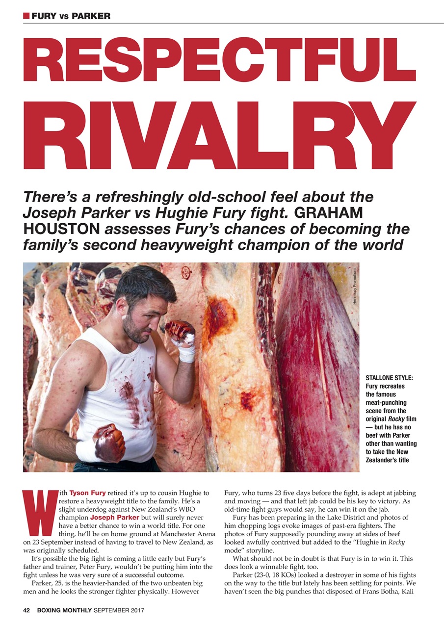 Boxing Monthly Preview Pages