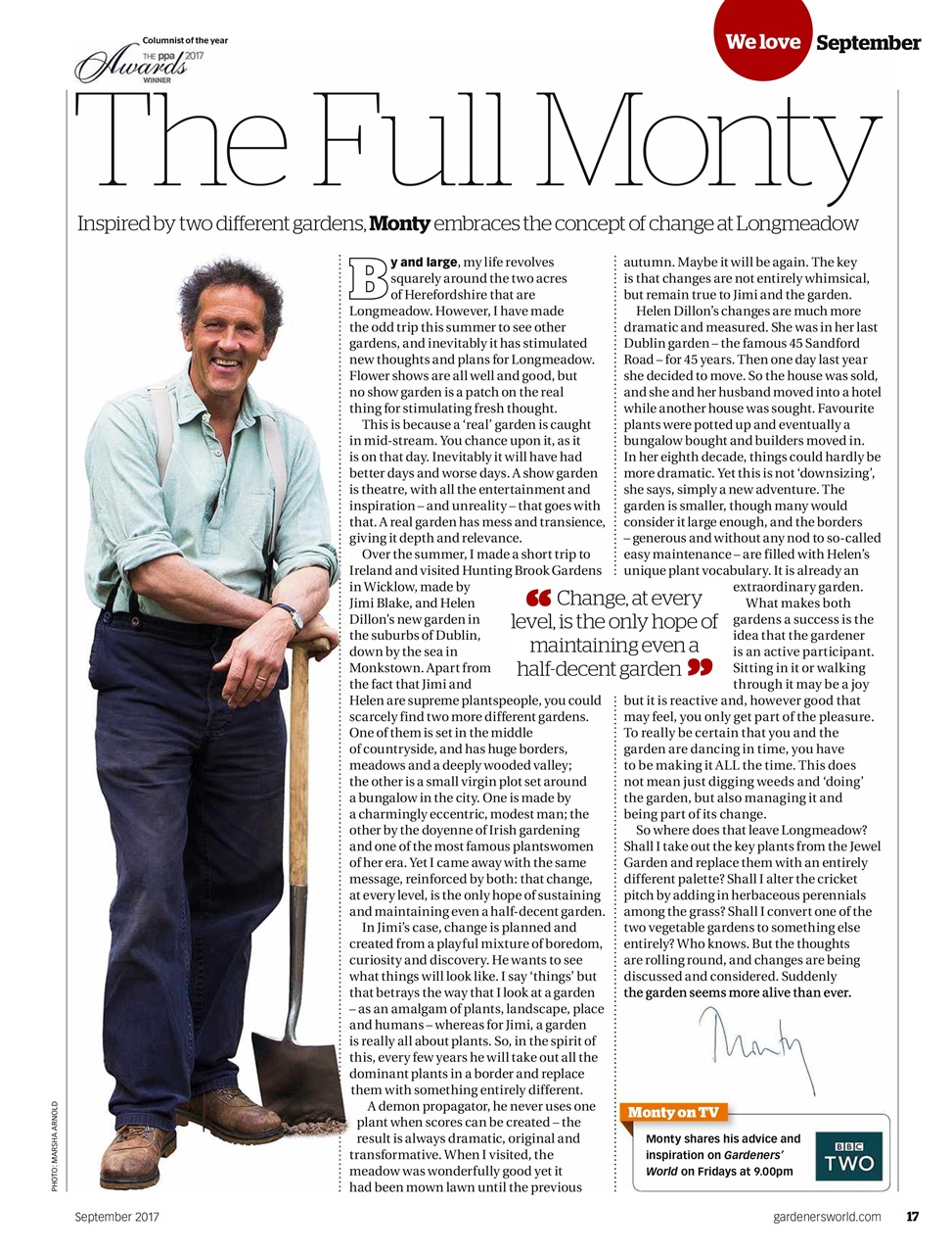 BBC Gardeners’ World Magazine Preview Pages