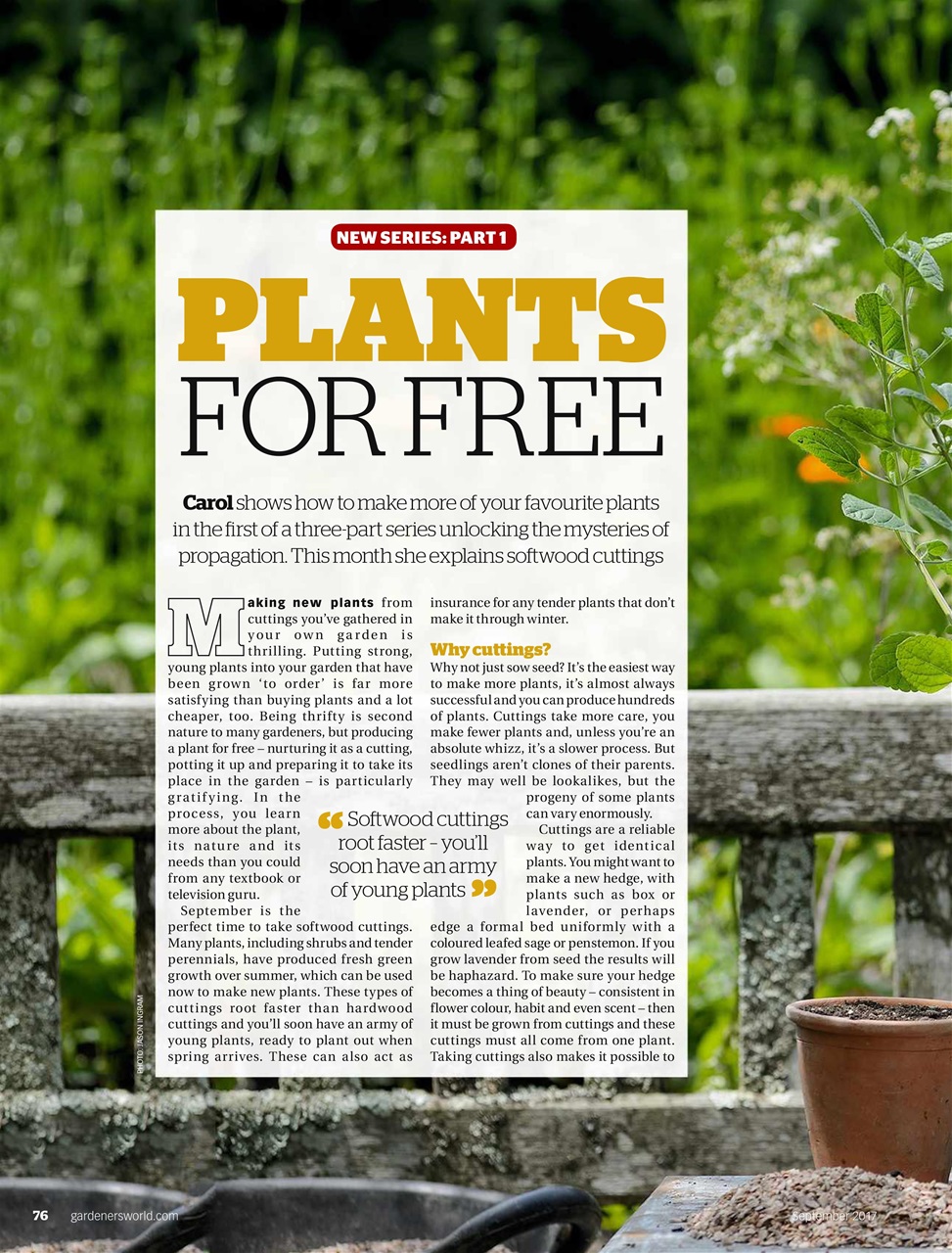 BBC Gardeners’ World Magazine Preview Pages