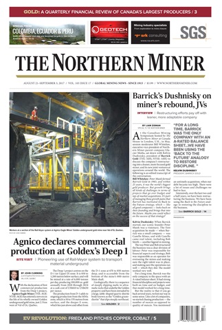 The Northern Miner issue Vol. 103 No. 17