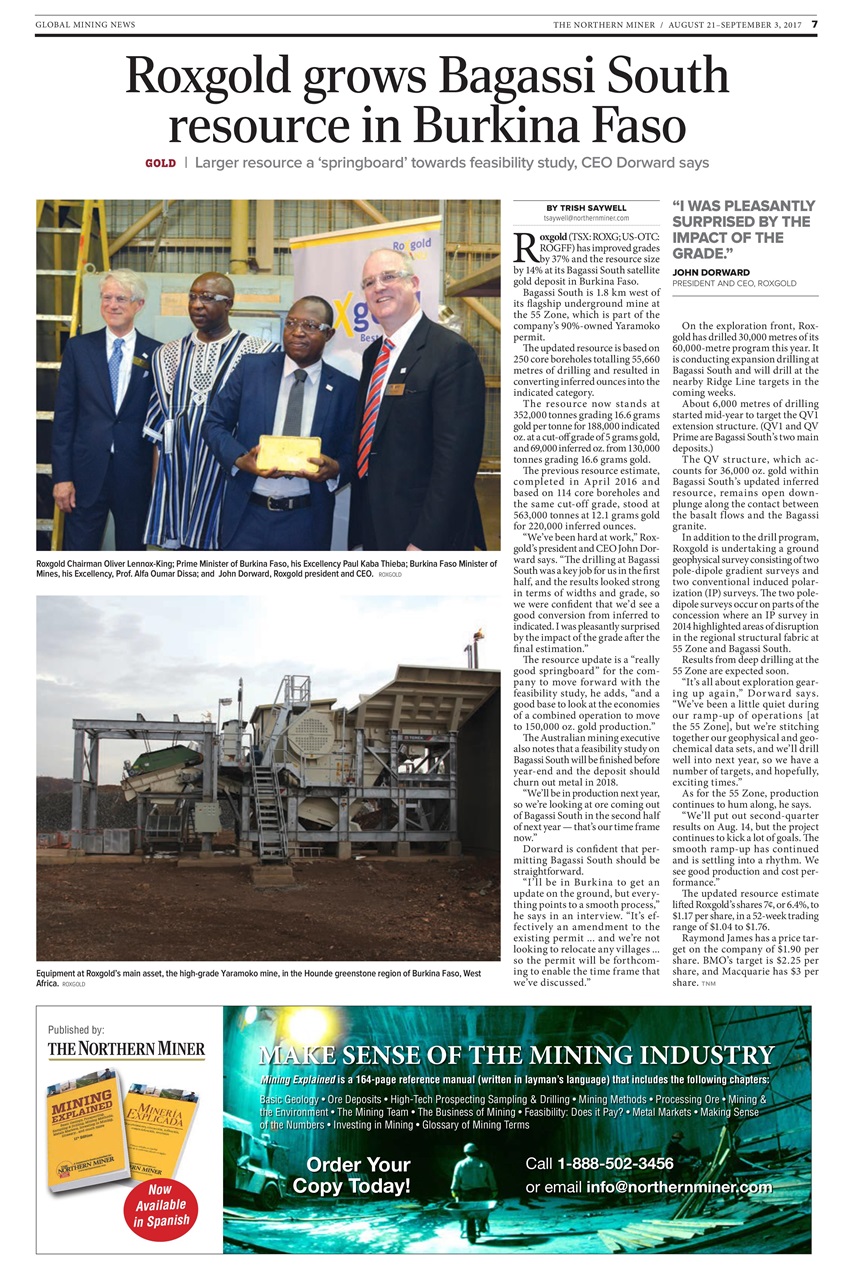 The Northern Miner Preview Pages