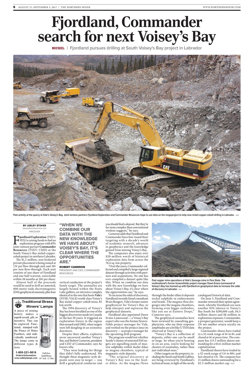 The Northern Miner Preview Pages