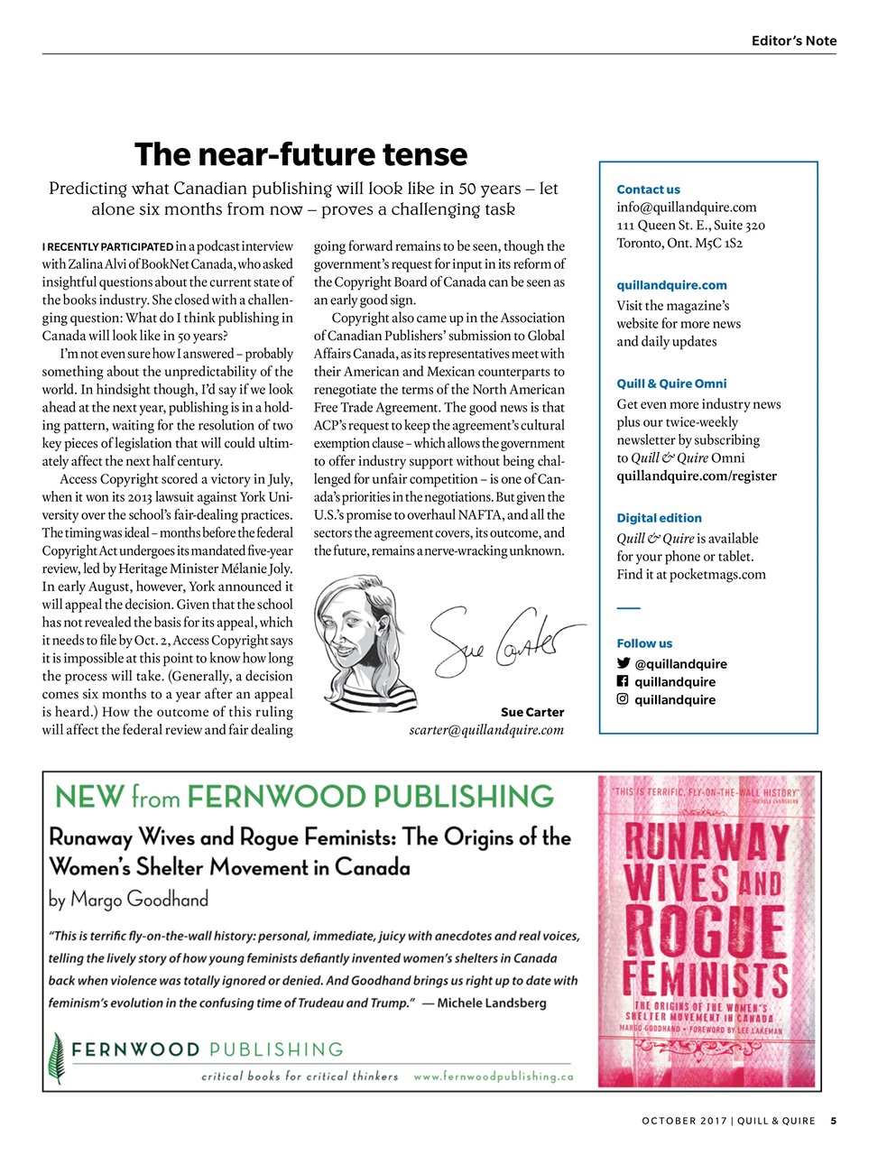 Quill & Quire Preview Pages