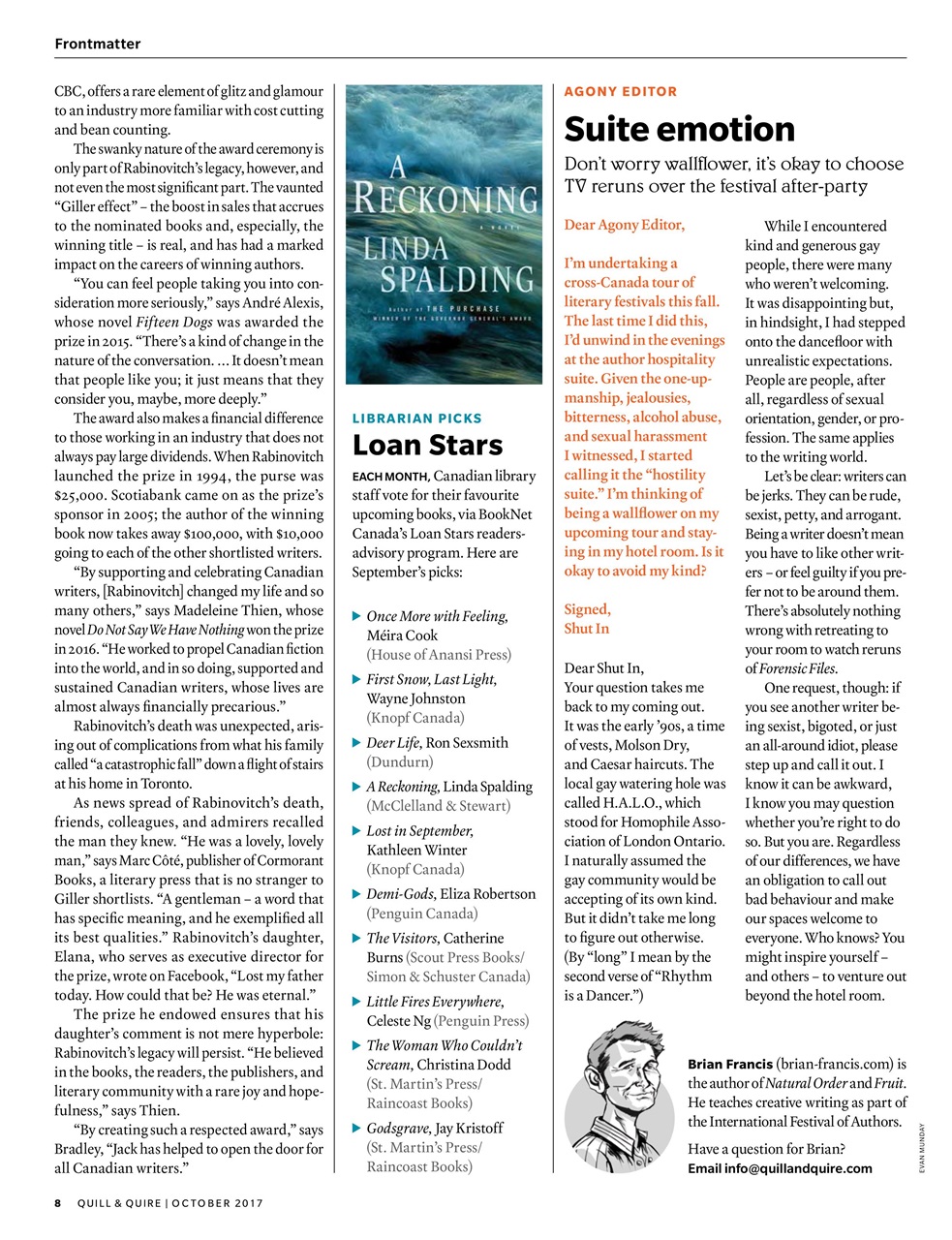 Quill & Quire Preview Pages