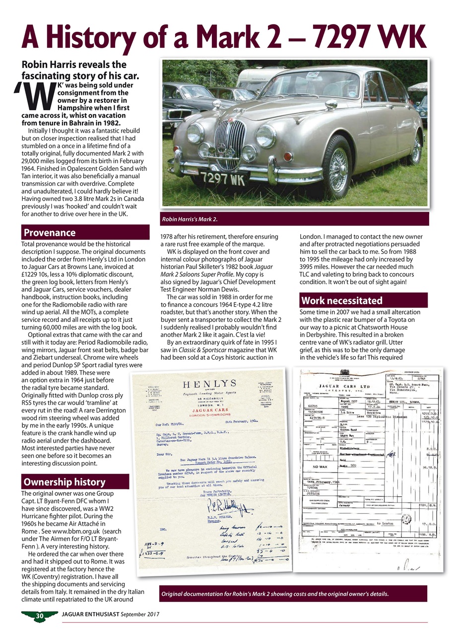 Jaguar Enthusiast Preview Pages