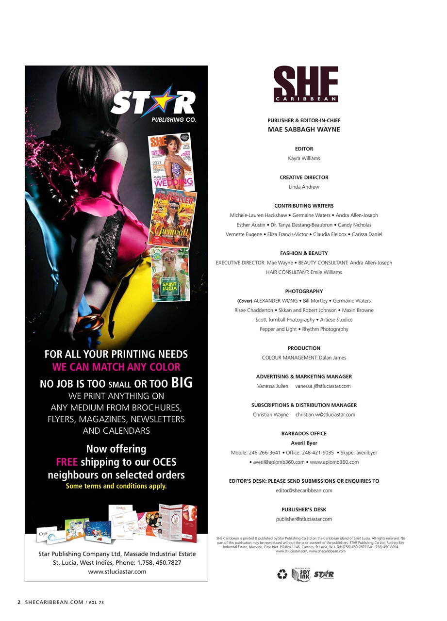 She Caribbean Preview Pages