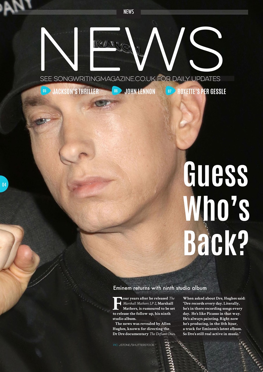 Songwriting Magazine Preview Pages