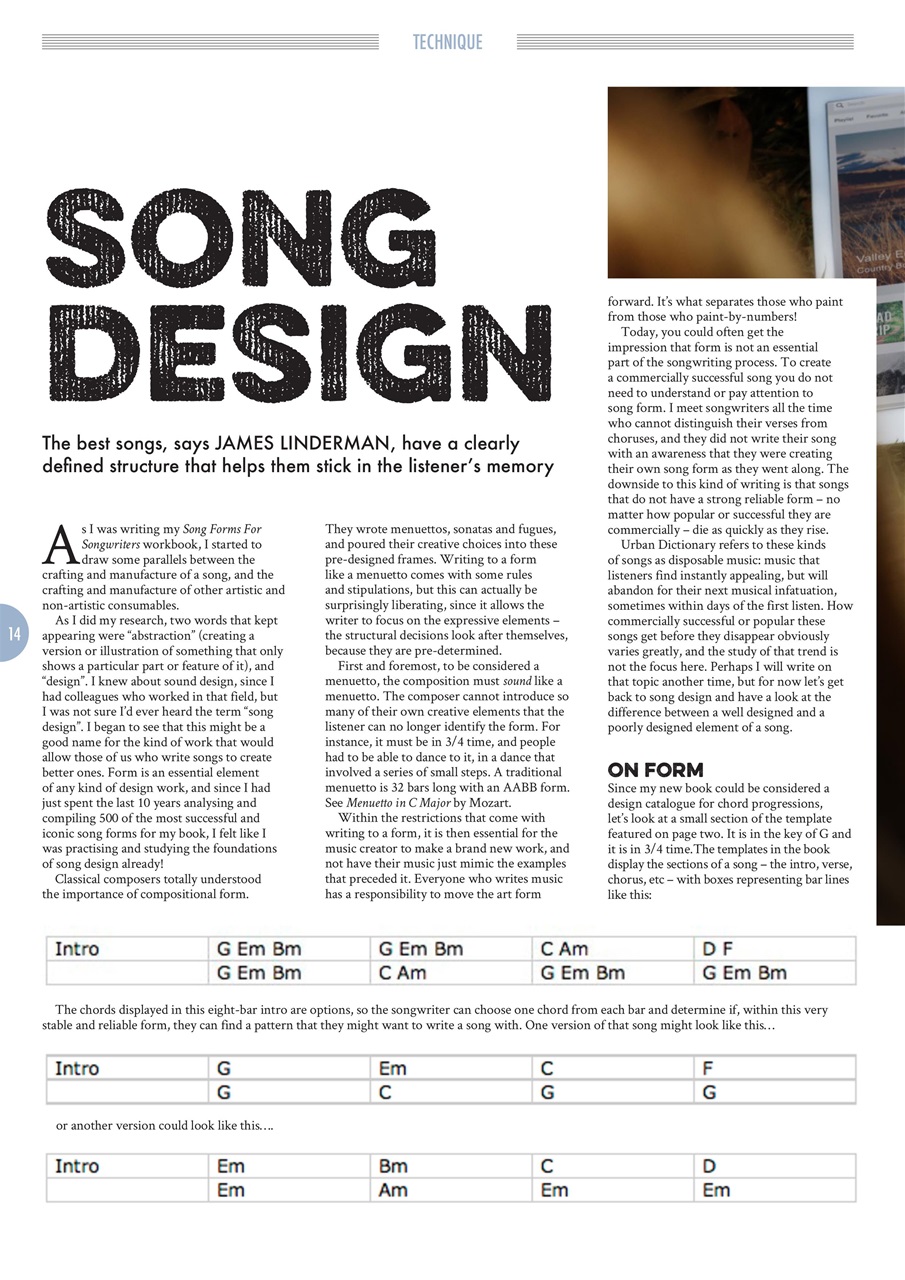Songwriting Magazine Preview Pages
