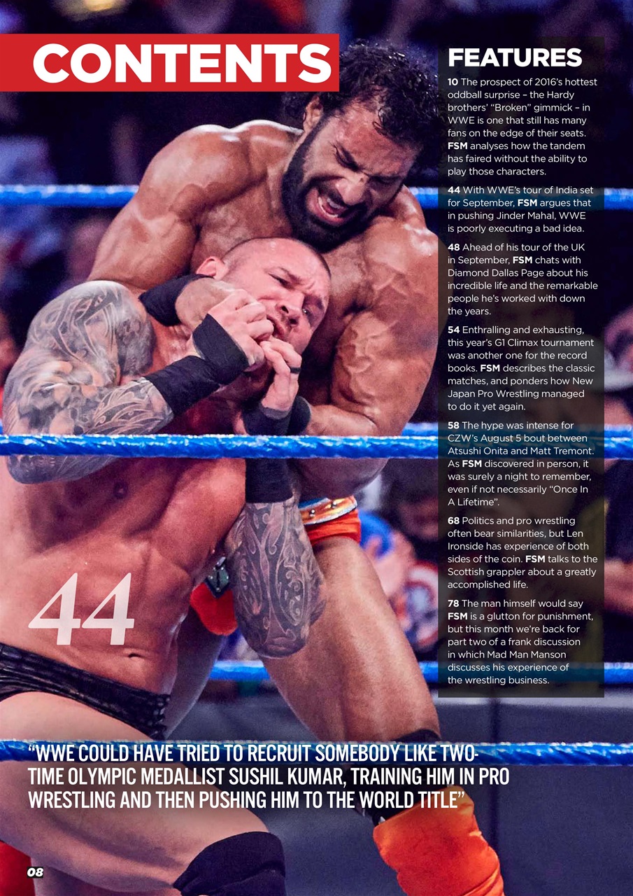 Wrestletalk Magazine Preview Pages