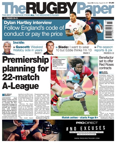The Rugby Paper issue 20th August 2017