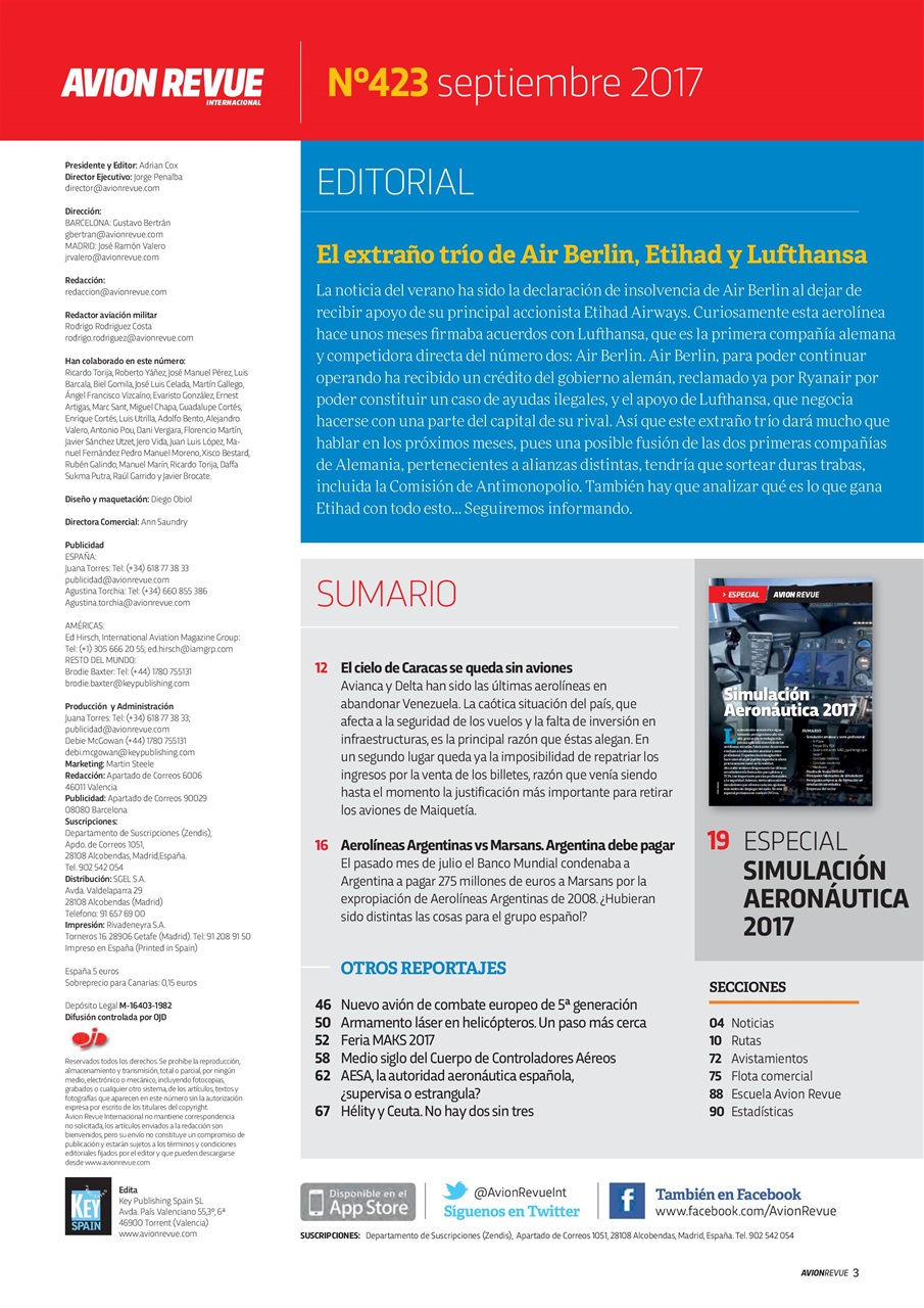 Avion Revue Internacional Preview Pages