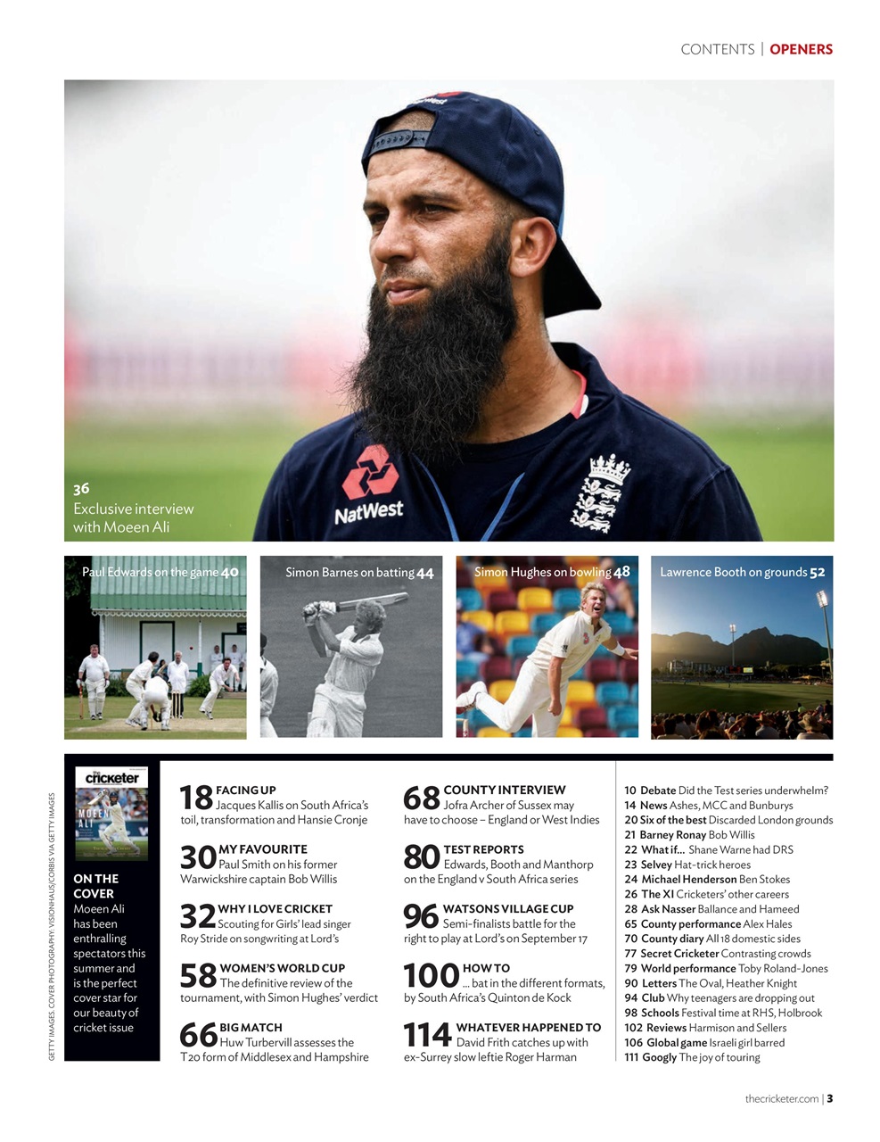 The Cricketer Magazine Preview Pages