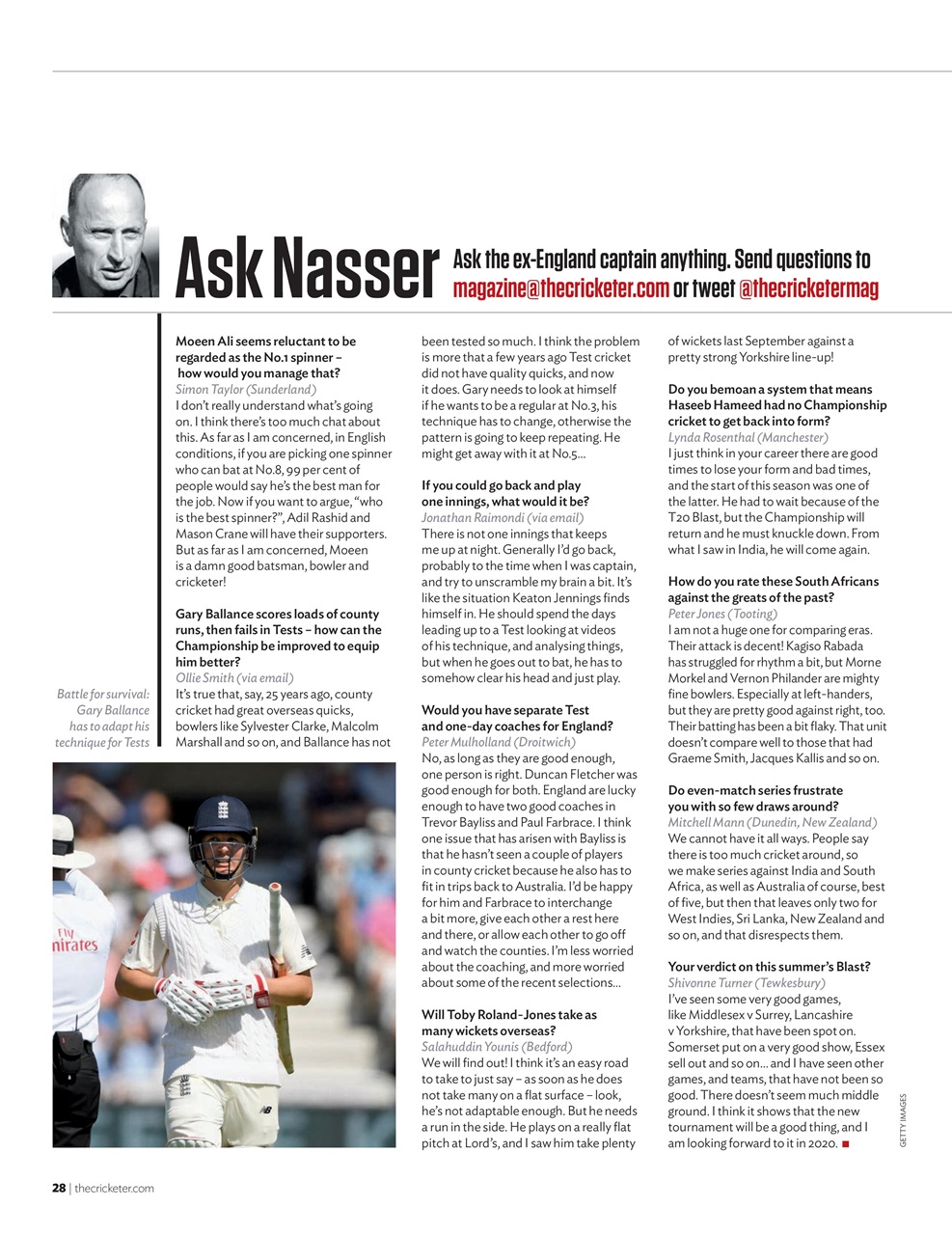 The Cricketer Magazine Preview Pages
