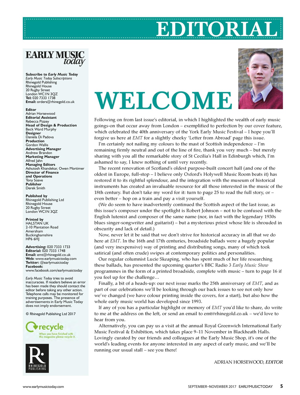 Early Music Today Preview Pages