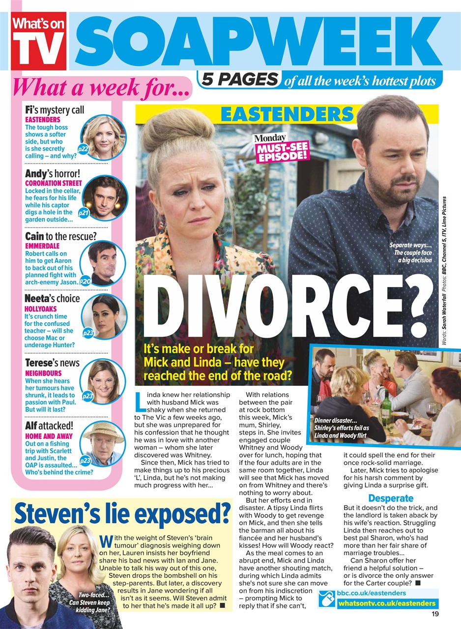 What's on TV Preview Pages