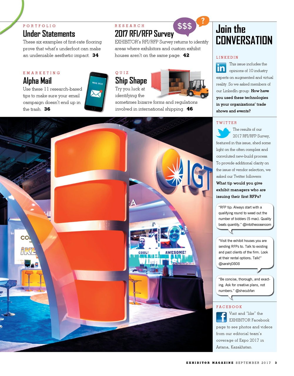 EXHIBITOR Magazine Preview Pages