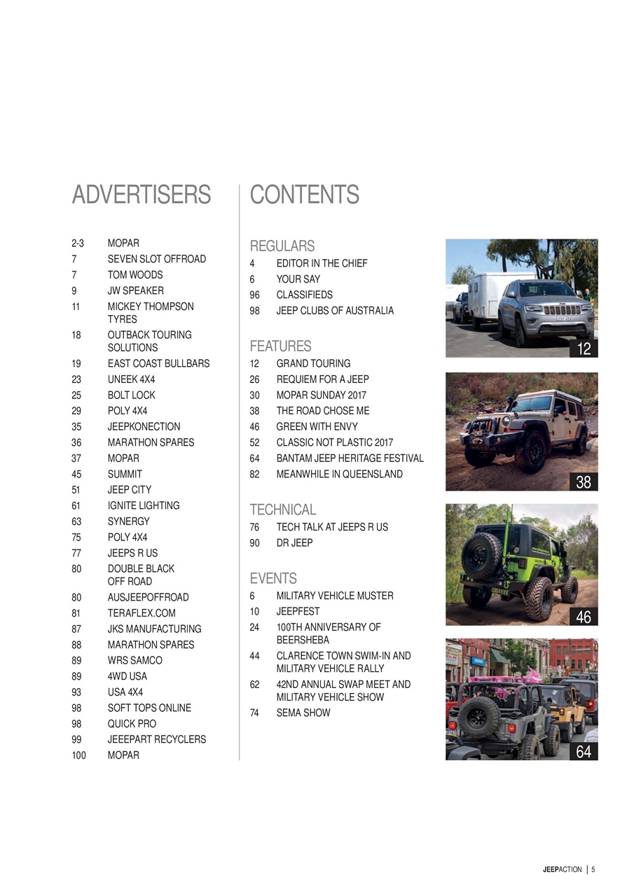 Jeep Action Preview Pages