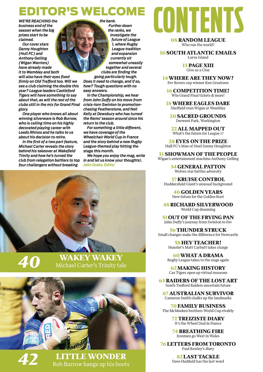 Rugby League World Preview Pages