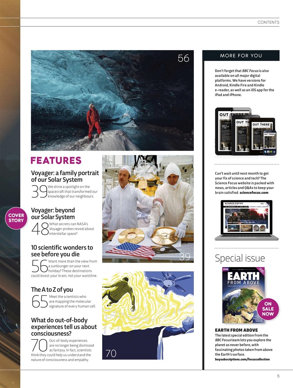 BBC Science Focus Magazine Preview Pages