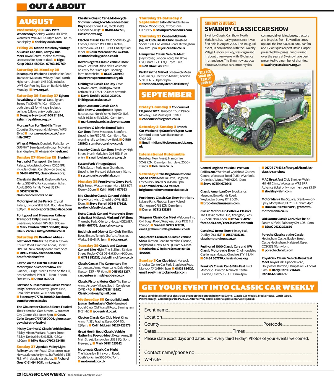 Classic Car Weekly Preview Pages