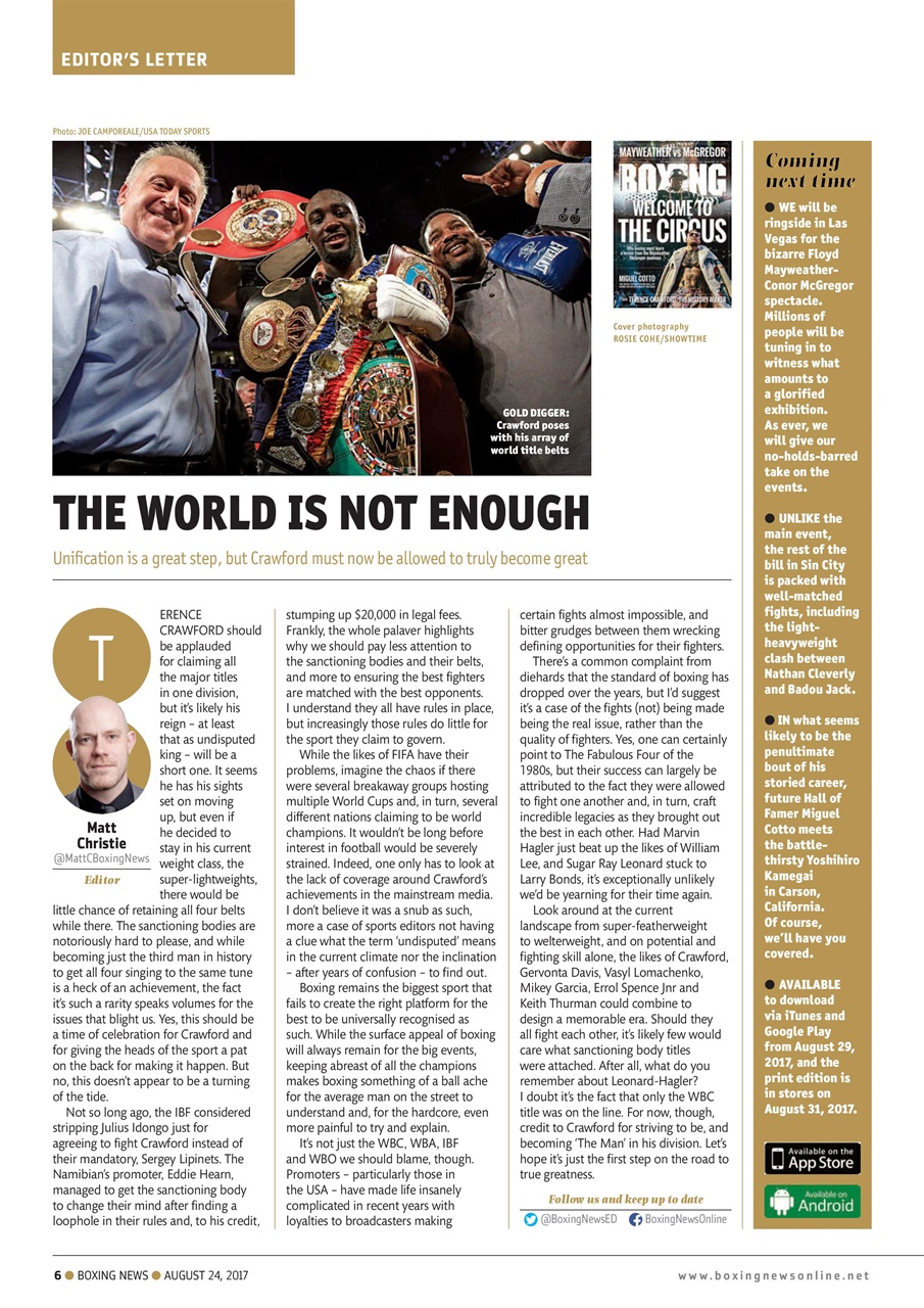 Boxing News Preview Pages
