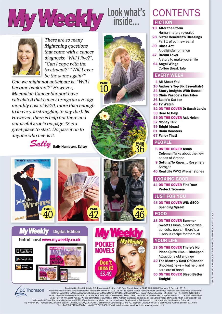 My Weekly Preview Pages